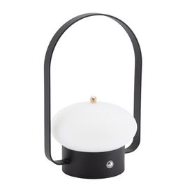 Securit Lampe de table à LED rechargeable BARCELONA, noir