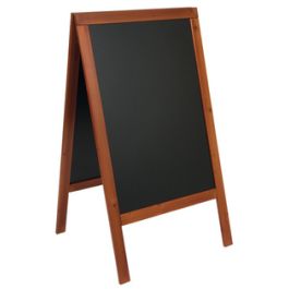 Securit Panneau trottoir WOODY, couleur acajou