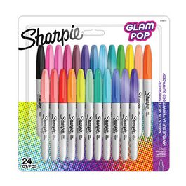 Sharpie Marqueur permanent FINE "Glam Pop", blister de 24