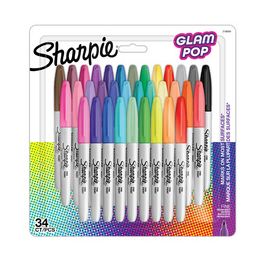Sharpie Marqueur permanent FINE "Glam Pop", blister de 34