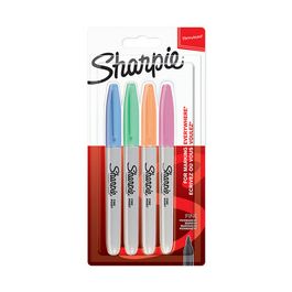 Sharpie Marqueur permanent FINE "Pastel", blister de 4