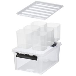 SmartStore Boîte de rangement CLASSIC 14 L + inserts, noir