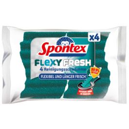 Spontex Éponge Flexy Fresh, pack de 4
