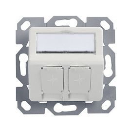 Telegärtner AMJ Boîtier encastrable, 50 x 50 mm, 2 ports x5