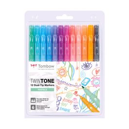 Tombow Feutre double pointe "TwinTone" Pastell Colours
