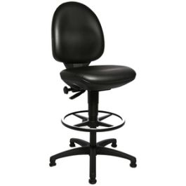Topstar Chaise de bureau pivotante "TEC 50 Counter", noir
