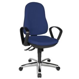 Topstar Fauteuil de bureau "Synchro Steel", bleu roy