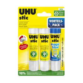 UHU Pack économique Bâtons de colle stic et stic Magic