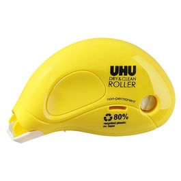 UHU Roller de colle Dry & Clean Roller, non permanent