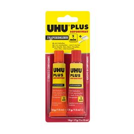 UHU colle a 2 composants PLUS SOFORTFEST, tube de 35 g,