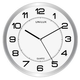 UNiLUX Horloge murale à quartz "MAGNET", magnétique