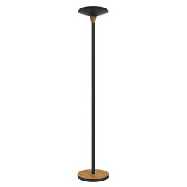 UNiLUX Lampadaire à LED BALY BAMBOO, dimmable, noir-bambou
