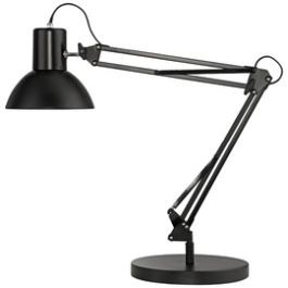 UNiLUX Lampe de bureau SUCCESS 66, pince/socle, noir