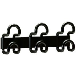 UNiLUX Patère "FIL 343", 3 crochets, noir