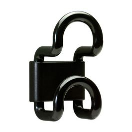 UNiLUX Patère FIL, 1 crochet, noir