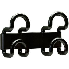 UNiLUX Patère FIL, 2 crochets, noir