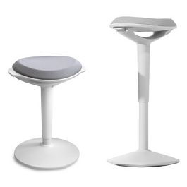 UNiLUX Tabouret ergonomique ERGO BOOST, blanc-gris