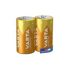 VARTA Pile alcaline Longlife, Baby (C/LR14), par 4