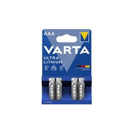VARTA Pile au lithium Ultra Lithium, Micro (AAA), pack de 4