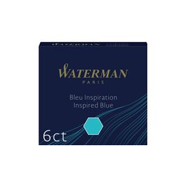 WATERMAN Cartouches d'encre standard mini, bleu sérénité