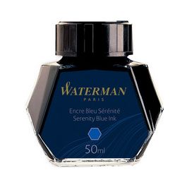 WATERMAN Flacon d'encre, contenu: 50 ml, bleu sérénité