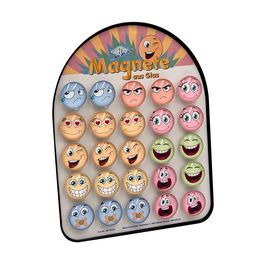 WEDO Aimant à visage, en verre, tableau magnétique de 25 x25