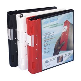 WEDO Classeur de présentation, 56 mm, noir/rouge, A4