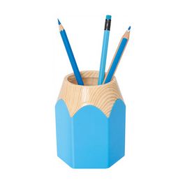 WEDO Pot à crayons "PENCIL", en plastique, bleu clair