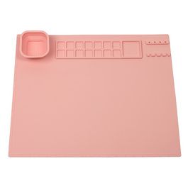 WEDO Tapis de peinture en silicone, rose