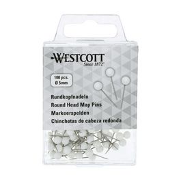 WESTCOTT Épingle à tête ronde, taille 5, blanc