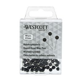 WESTCOTT Épingle à tête ronde, taille 5, noir