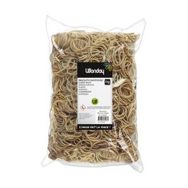 Wonday Bracelets caoutchouc larges, 90 x 6 mm, sac, nature