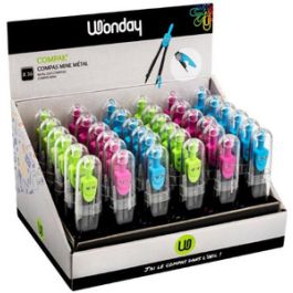 Wonday Compas scolaire COMPAK', présentoir de 36 pièces x36
