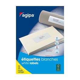 agipa Etiquette universelle, 50 x 20 mm, blanc