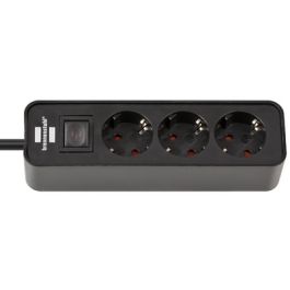 brennenstuhl Steckdosenleiste Ecolor, 3-fach, schwarz