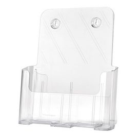 deflecto Porte-brochures, incliné, A4 portrait, transparent