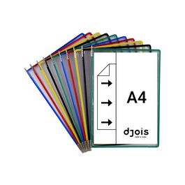 djois by tarifold Poche à pivot, A4, coloris assortis x10