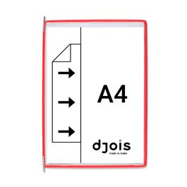 djois by tarifold Poche à pivot, A4, rouge x10