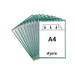 djois by tarifold Poche à pivot, A4, vert x10