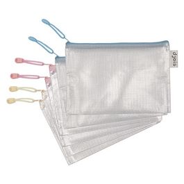 djois by tarifold Pochette à zip ZIPPER Pastel, A5, assorti x6