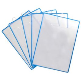 djois by tarifold Porte brochures avec anse, A4, bleu