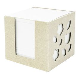 folia Bloc cube avec boîtier "Recycling", 95 x 95 x 90 mm
