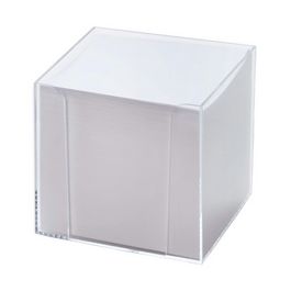 folia Bloc cube avec boîtier, plastique, transparent