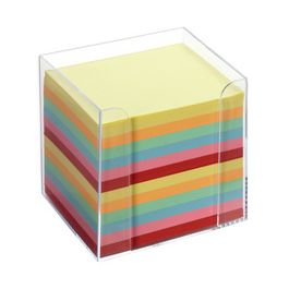 folia Bloc cube avec boîtier, plastique, transparent