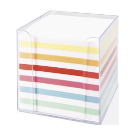 folia Bloc cube avec boîtier, plastique, transparent