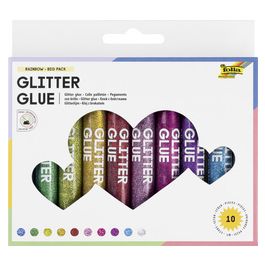 folia Colle pailletée " Glitterglue", 9,5 ml, assorti