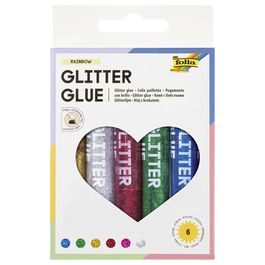 folia Colle pailletée " Glitterglue", 9,5 ml, couleurs