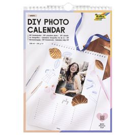 folia Kreativ-Wandkalender, DIN A4, weiß