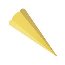 folia Schultüten-Zuschnitt, 6-eckig, 680 mm, gelb