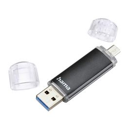 hama Clé USB 3.0 "Laeta Twin", 32 GB, noir